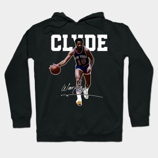 Walt Frazier The Clyde Basketball Legend Signature Vintage Retro 80s 90s Bootleg Rap Style Hoodie